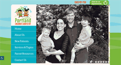 Desktop Screenshot of portlandchildrensdentistry.com